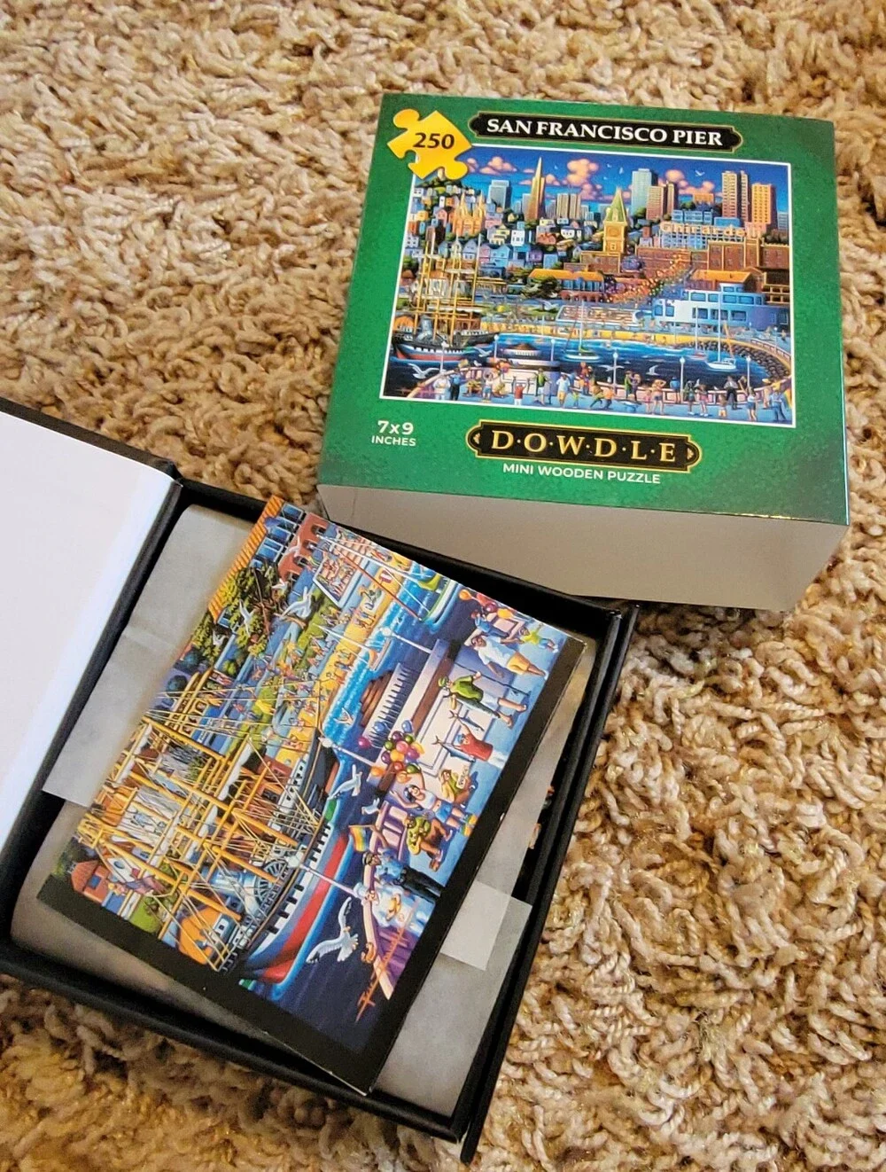 Dowdle Mini Wooden Jigsaw Puzzles Set World Cities 4-Pack 250 Piece Each!